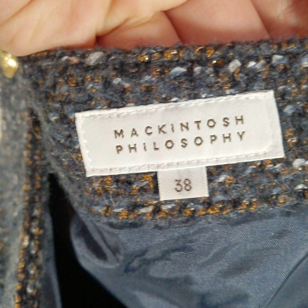 MACKINTOSH PHILOSOPHY(マッキントッシュフィロソフィー)のⅩⅥ184超美品　マッキントッシュフィロソフィー　スカート　38　ゴールドボタン その他のその他(その他)の商品写真