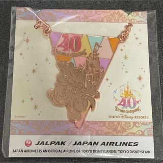 ディズニー 40周年記念 チャーム 限定 非売品 旅行 JAL バッグチャーム