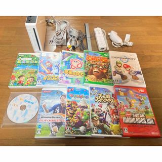 Wii - 任天堂 Wii 黒 ソフト2本セット リモコン＋ヌンチャクの通販 by