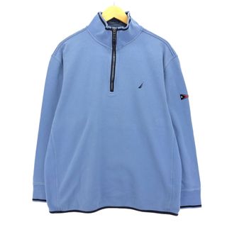 ノーティカ(NAUTICA)の古着 00年代~ ノーティカ NAUTICA ハーフジップスウェットシャツ トレーナー メンズXL /eaa389582(スウェット)