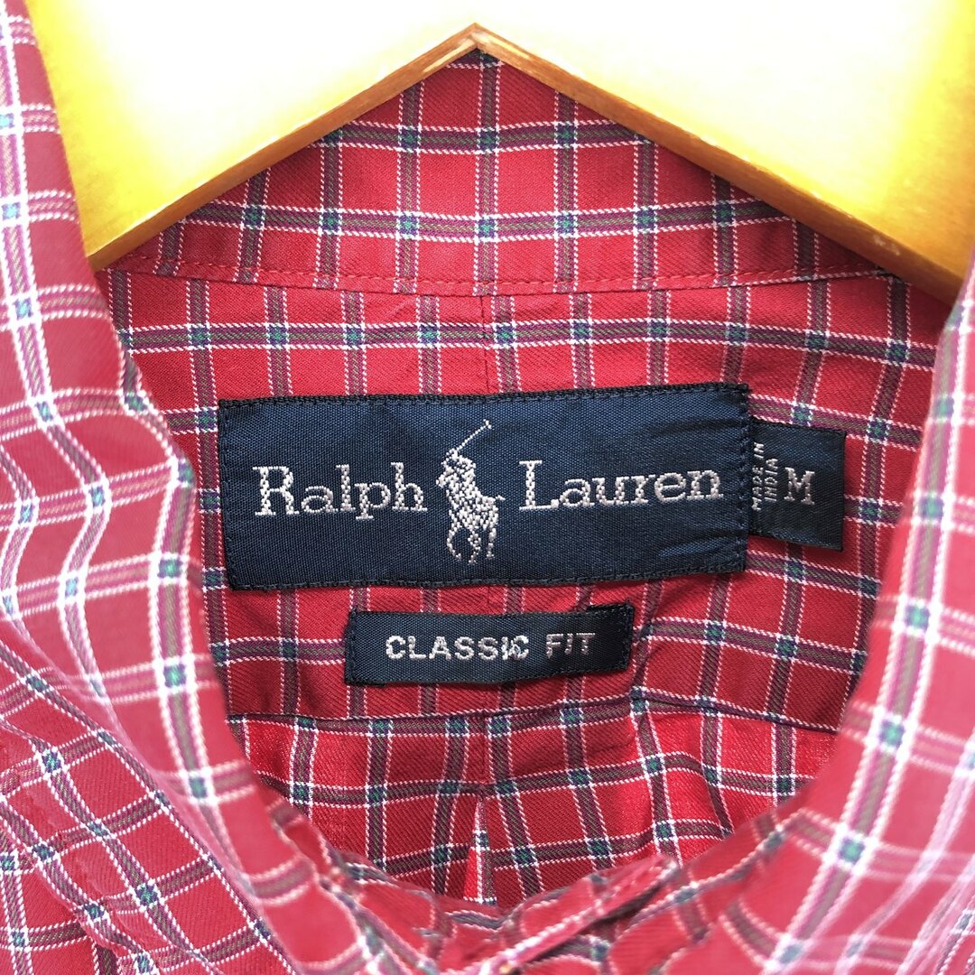 Ralph Lauren(ラルフローレン)の古着 ラルフローレン Ralph Lauren RALPH LAUREN 長袖 ボタンダウンチェックシャツ メンズM /eaa424250 メンズのトップス(シャツ)の商品写真