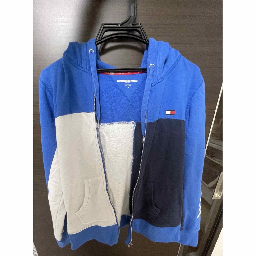 TOMMY HILFIGER(トミーヒルフィガー)の[TOMMY HILFIGER SPORT]ブルー/シップパーカー/M/　 レディースのトップス(パーカー)の商品写真