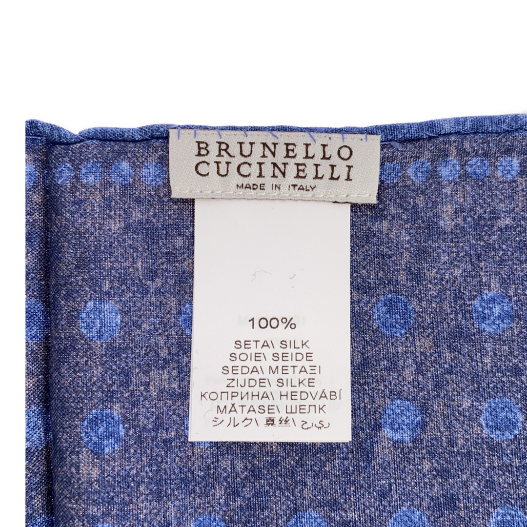 BRUNELLO CUCINELLI(ブルネロクチネリ)のブルネロ・クチネリ ハンカチ ポケットチーフ ML8380091 100%シルク メンズのファッション小物(ハンカチ/ポケットチーフ)の商品写真