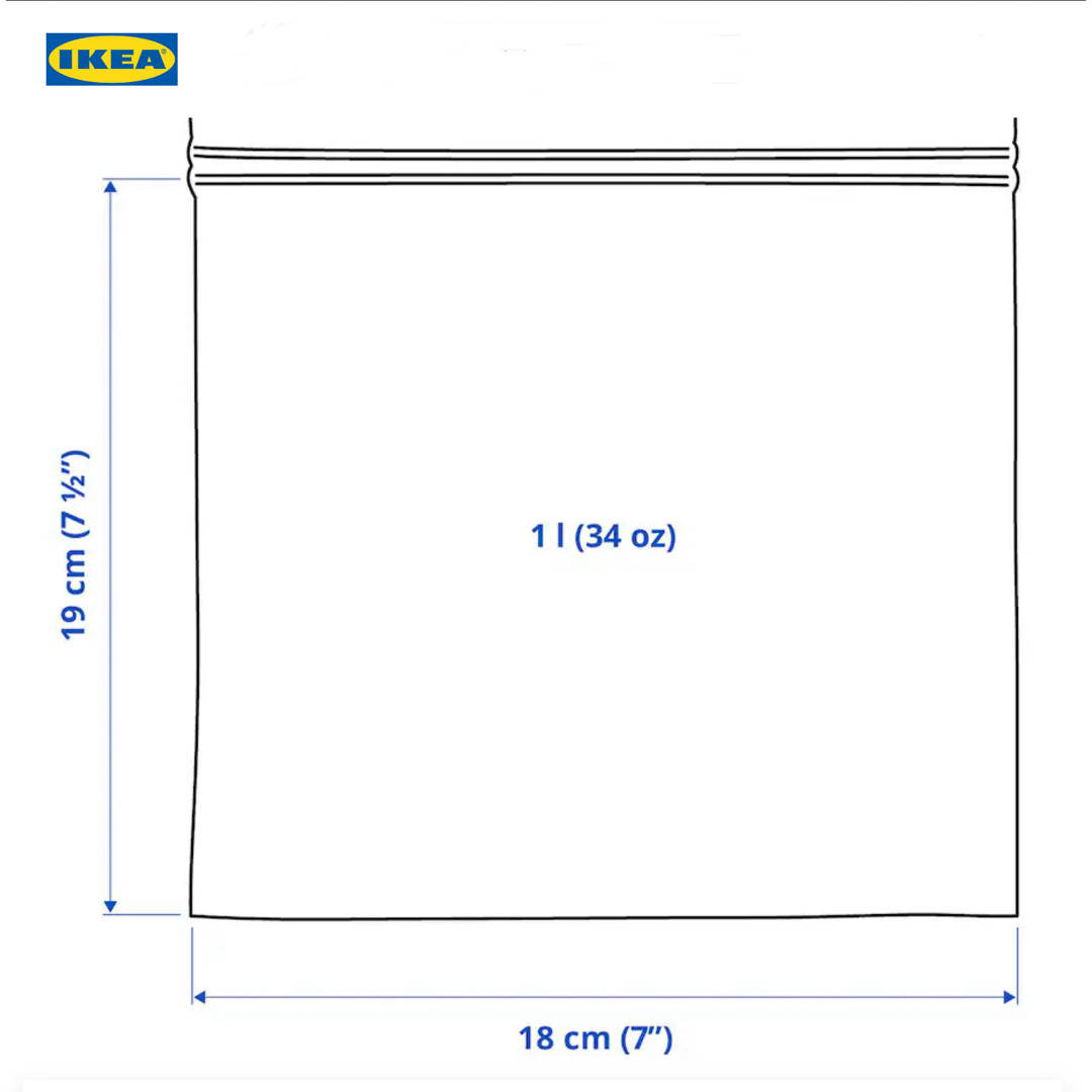 IKEA(イケア)のIKEA イケア ISTAD イースタード 東京店舗限定フリーザーバッグ 3種類 インテリア/住まい/日用品のキッチン/食器(収納/キッチン雑貨)の商品写真