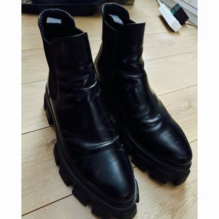 プラダ(PRADA)のPRADA プラダ　レザー　チェルシーブーツ(ブーツ)