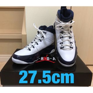 ナイキ(NIKE)の【美品】NIKE AIR JORDAN 9 UNIVERSITY BLUE(スニーカー)