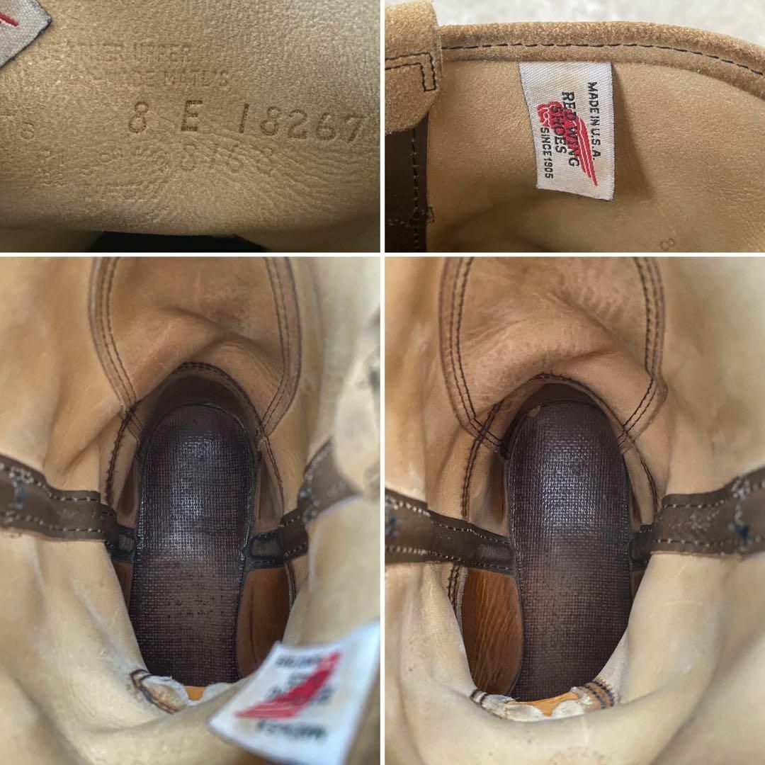 REDWING(レッドウィング)の90s レッドウイング 8168 ペコスブーツ 旧刺繍羽タグ PT91期 US8 メンズの靴/シューズ(ブーツ)の商品写真