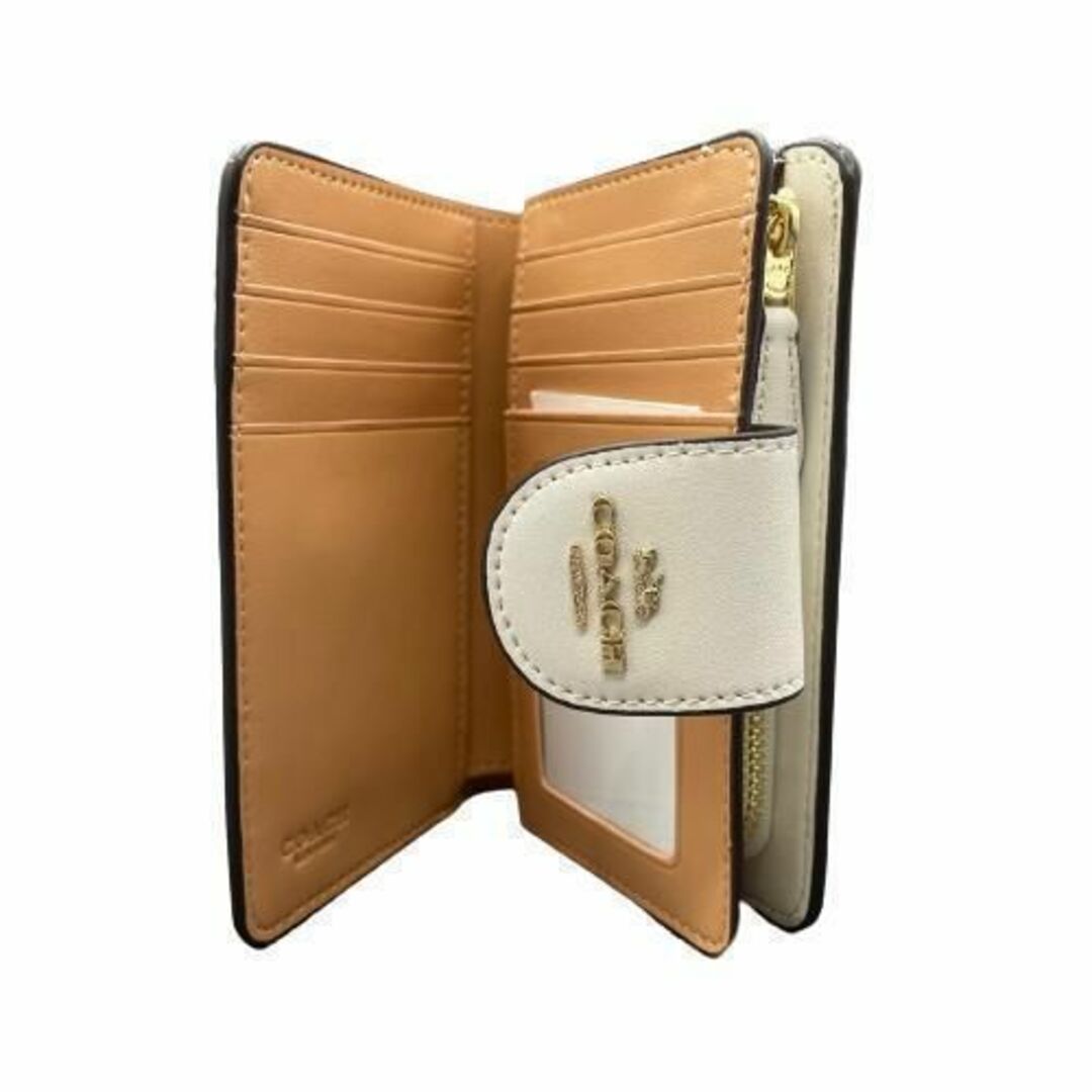 COACH - COACH✨コーチ 二つ折り財布 レディース Wallet チョーク COACH - COACH✨コーチ 二つ折り財布 レディース Wallet チョーク