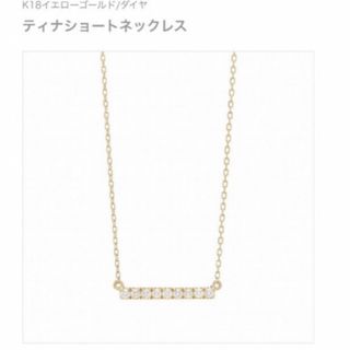 アーカー(AHKAH)のアーカー　K18 ティナショート　ネックレス♡新品未使用♡本日出品終了致します♡(ネックレス)