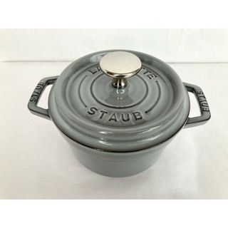 ストウブ(STAUB)のストウブ　ピコ・ココット　ラウンド　グレー 14cm(鍋/フライパン)