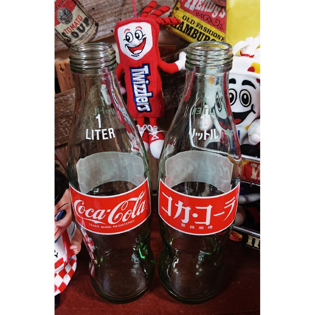 コカ・コーラ(コカコーラ)の№592  ヴィンテージコカ・コーラ瓶大 ２本セットCoca-Cola 食品/飲料/酒の食品/飲料/酒 その他(その他)の商品写真