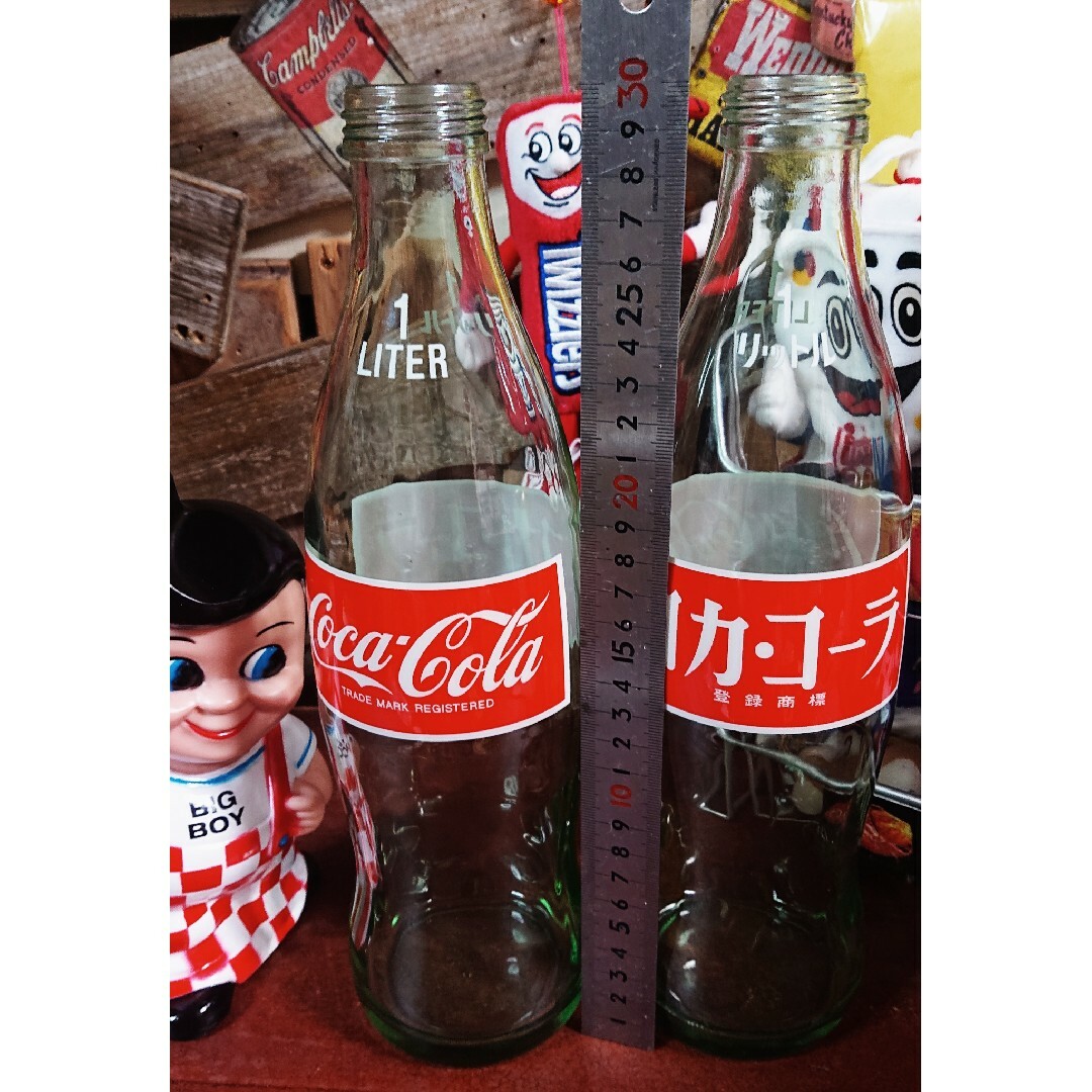 コカ・コーラ(コカコーラ)の№592  ヴィンテージコカ・コーラ瓶大 ２本セットCoca-Cola 食品/飲料/酒の食品/飲料/酒 その他(その他)の商品写真