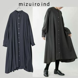 mizuiro ind - 美品 ミズイロインド カットワークレース シアーシャツ 
