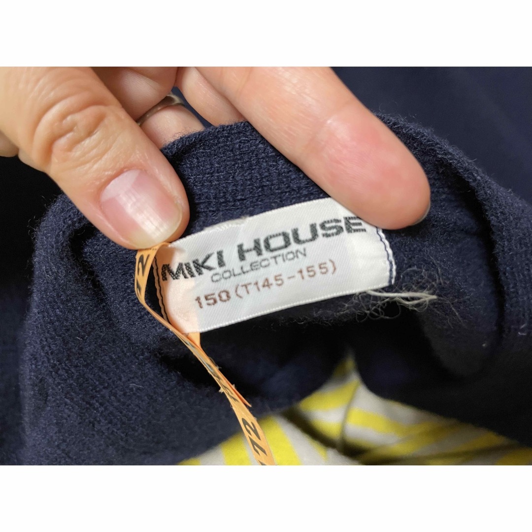 mikihouse(ミキハウス)のミキハウス　MIKIHOUSE ニット　カーディガン　卒業　入学 キッズ/ベビー/マタニティのキッズ服女の子用(90cm~)(カーディガン)の商品写真