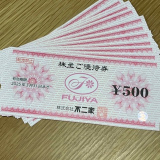 不二家　株主優待　6000円分(フード/ドリンク券)