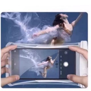 防水　スマホカバー　密封　プール　ビーチ　お風呂　(モバイルケース/カバー)