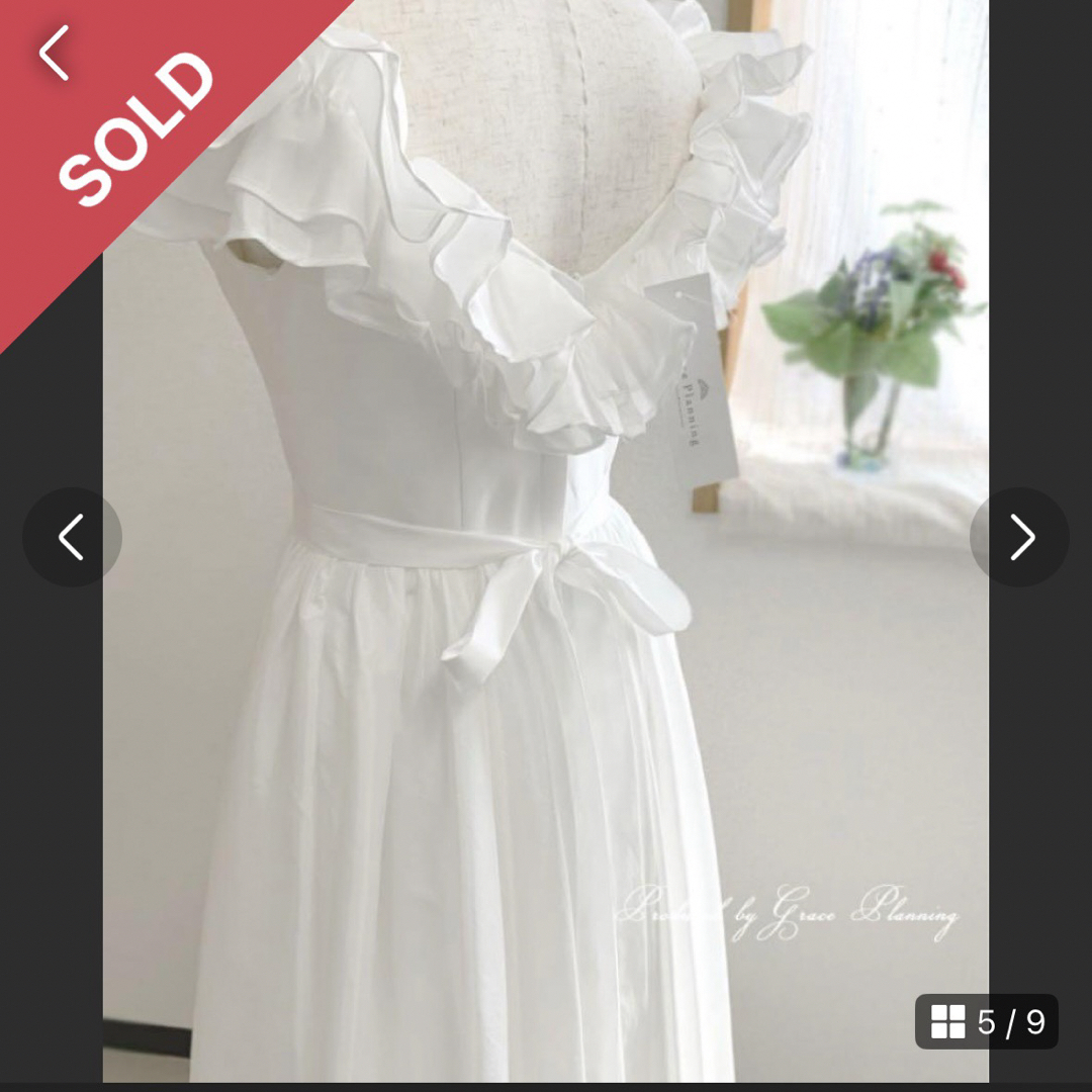 中古品】アーバンブランシュ風 ウェディングドレスの通販 by 中古品】アーバンブランシュ風 ウェディングドレスの通販 by