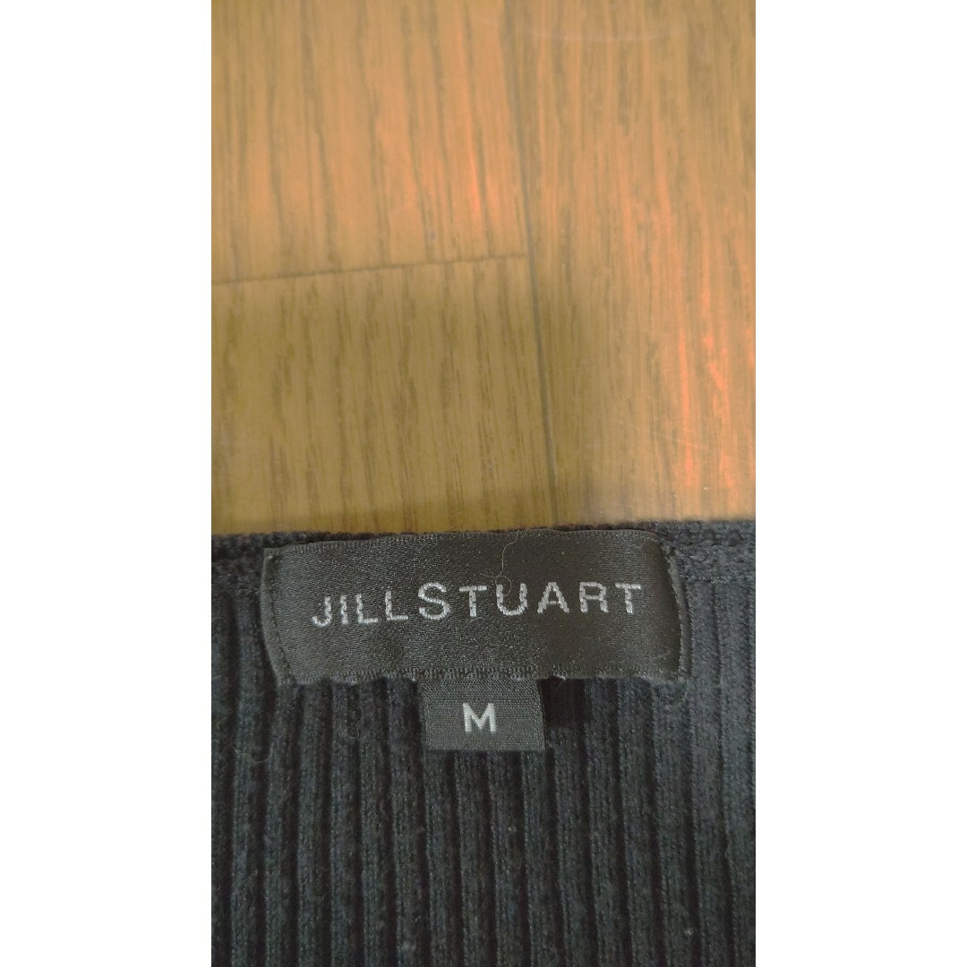 JILLSTUART(ジルスチュアート)のジルスチュアートブラックニットカットソー レディースのトップス(カットソー(半袖/袖なし))の商品写真