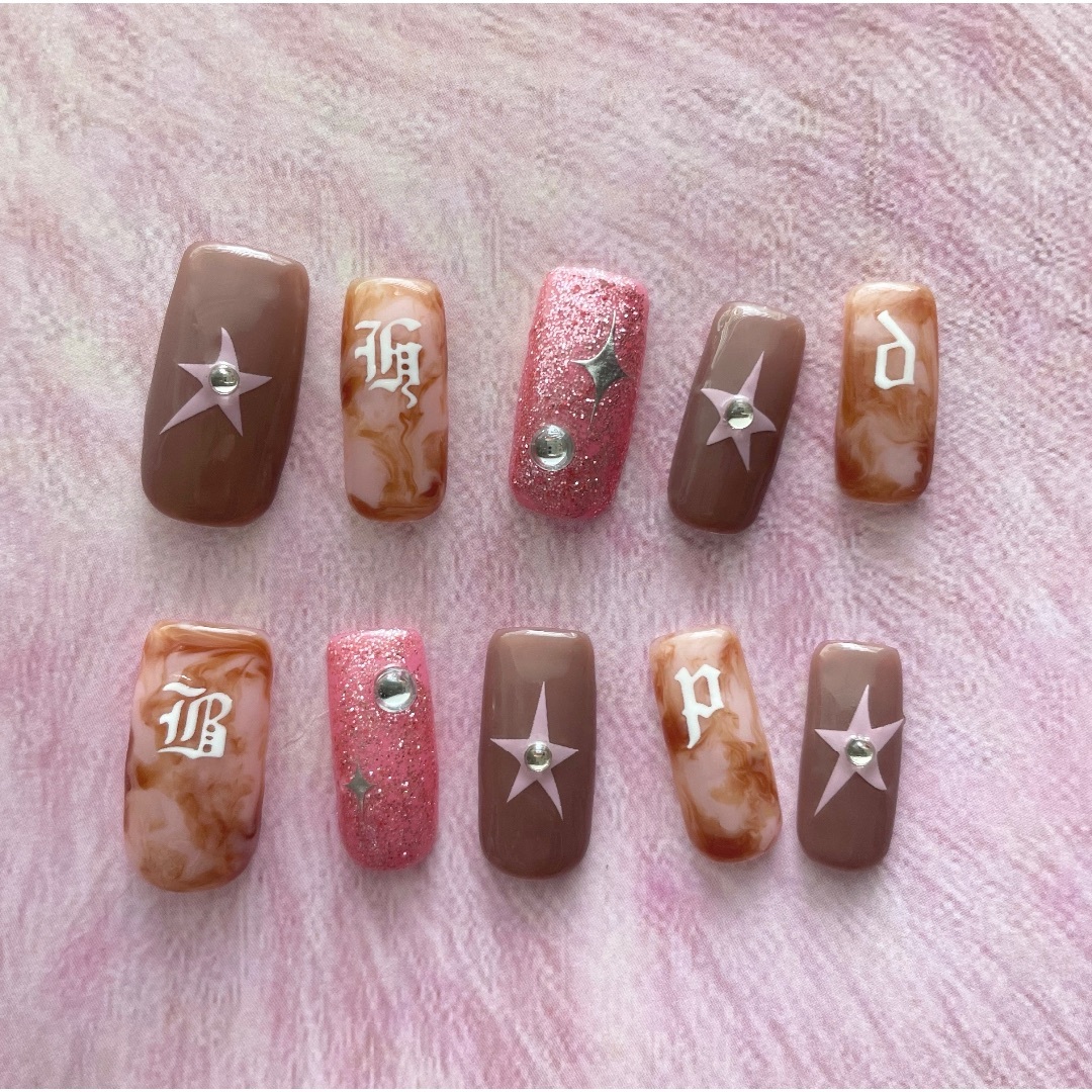 nail tip(order design) ハンドメイドのアクセサリー(ネイルチップ)の商品写真