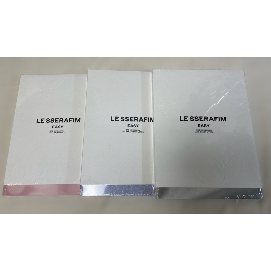 LE SSERAFIM(ルセラフィム)の【新品 未開封】LE SSERAFIM EASY 8形態セット エンタメ/ホビーのCD(K-POP/アジア)の商品写真