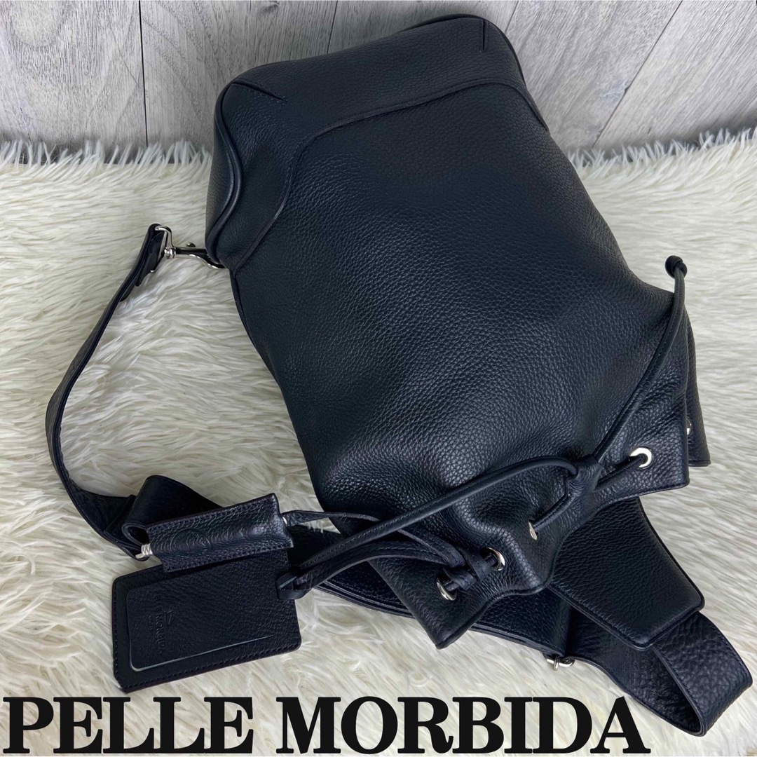 PELLE MORBIDA(ペッレ モルビダ)の希少♡美品♡シュリンクレザー♡ペッレモルビダ ボディバッグ メンズのバッグ(ボディーバッグ)の商品写真