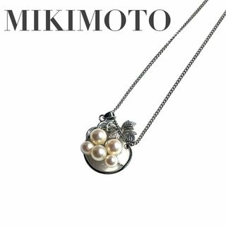 ミキモト(MIKIMOTO)の美品　MIKIMOTO ミキモト　I2 パール　シルバー　ネックレス　リーフ(ネックレス)