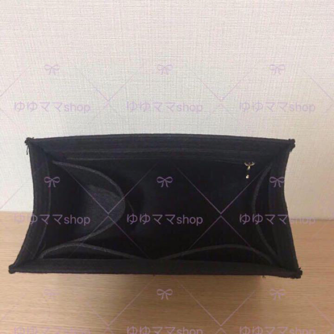 新品バッグインバッグ インナーバッグ ブラック色 25cm用 レディースのバッグ(ハンドバッグ)の商品写真
