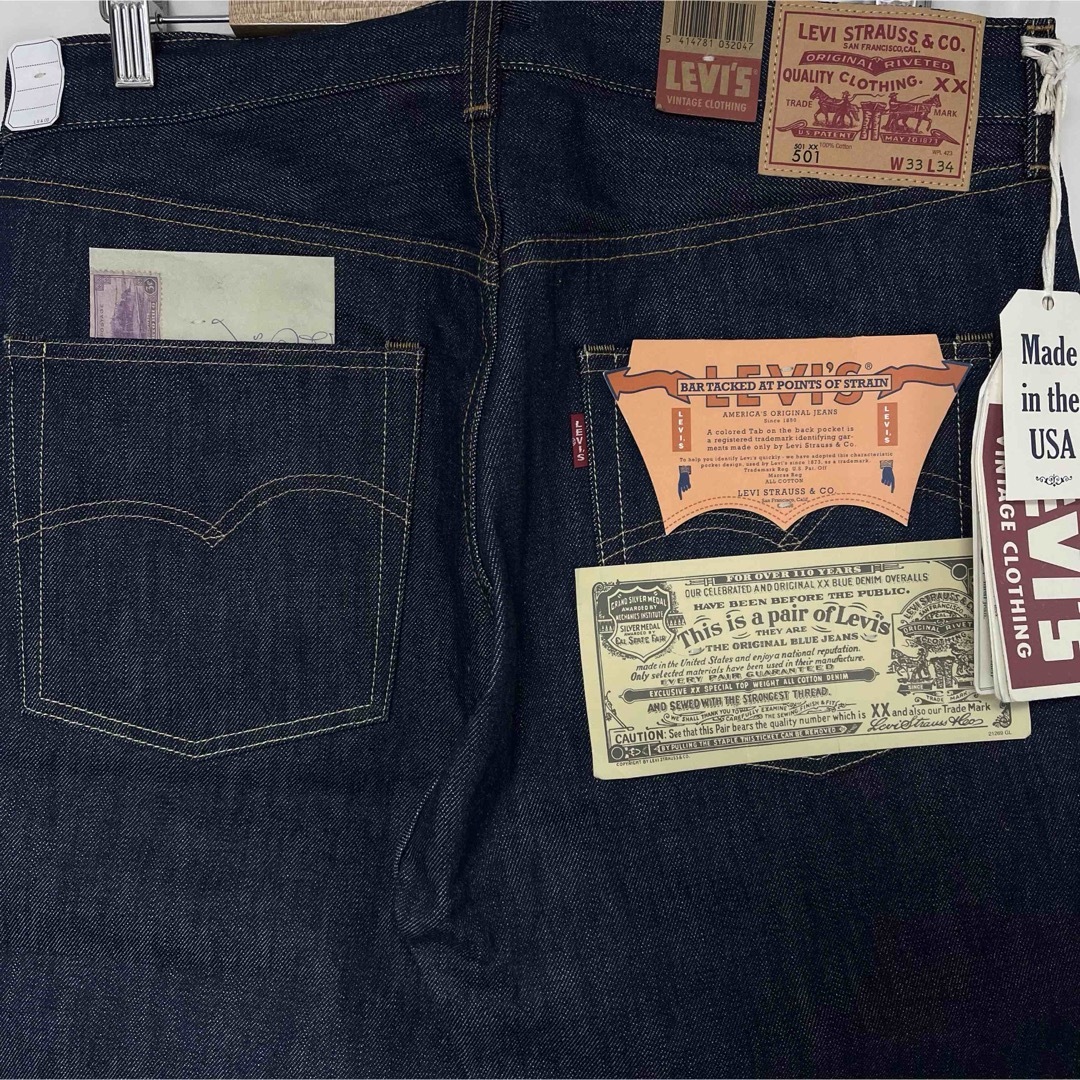 Levi's - タグ付き 未使用 アメリカ製 LEVI'S 501XX 1966 W33