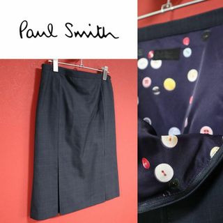 ポールスミス(Paul Smith)の【希少デザイン】Paul Smith Black 総柄 裏地プリント スカート(その他)