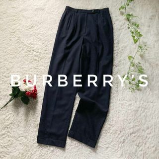 バーバリー(BURBERRY)のオールドバーバリー　ヴィンテージ　バーバリーズ　ウールカシミヤスラックス　紺(その他)