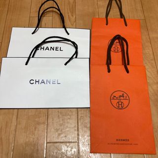 エルメス(Hermes)の【CHANEL】シャネル【HERMES】エルメス／ショップ袋4枚セット(ショップ袋)