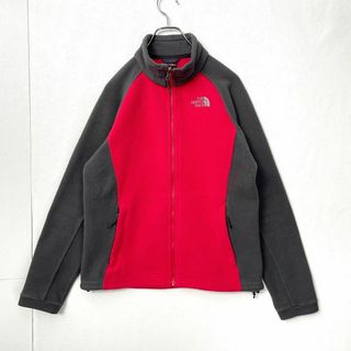 ザノースフェイス(THE NORTH FACE)のノースフェイス　バイカラー　刺繍ロゴ　レディース　ジップ　フリースジャケット　M(その他)