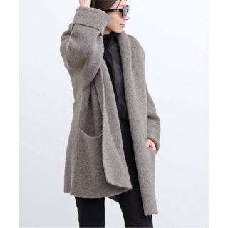 アパルトモンドゥーズィエムクラス(L'Appartement DEUXIEME CLASSE)の【LAUREN MANOOGIAN】 DOUBLE FACE COAT ベージュ(ニットコート)