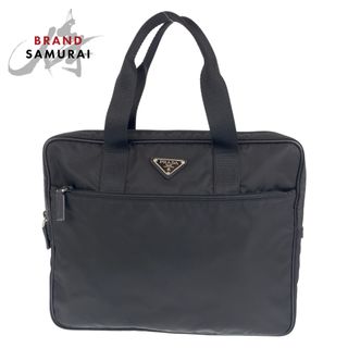 プラダ(PRADA)の超美品 PRADA プラダ テスート ブラック 黒 ナイロン ハンドバッグ ビジネスバッグ レディース 405234 【中古】(ハンドバッグ)