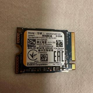 5762時間 ★gen4 x 4 NVME 512Gb M.2 2230 SSD(PCパーツ)