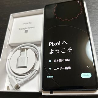 グーグルピクセル(Google Pixel)のpixel6a White 128G SIMフリー(スマートフォン本体)