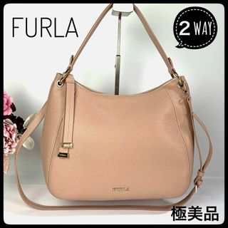 フルラ(Furla)のフルラ ハンドバッグ ショルダーバッグ ２WAY レザー ピンク 保証書付き(ショルダーバッグ)