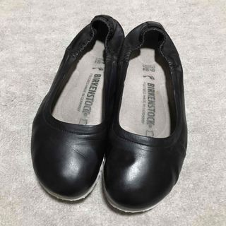 BIRKENSTOCK - 25【ビルケンシュトック】本革フラットシューズ黒