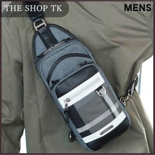 THE SHOP TK - ボディーバッグ ミドルサイズ グレー ティーケー TK ワンショルダーバッグ