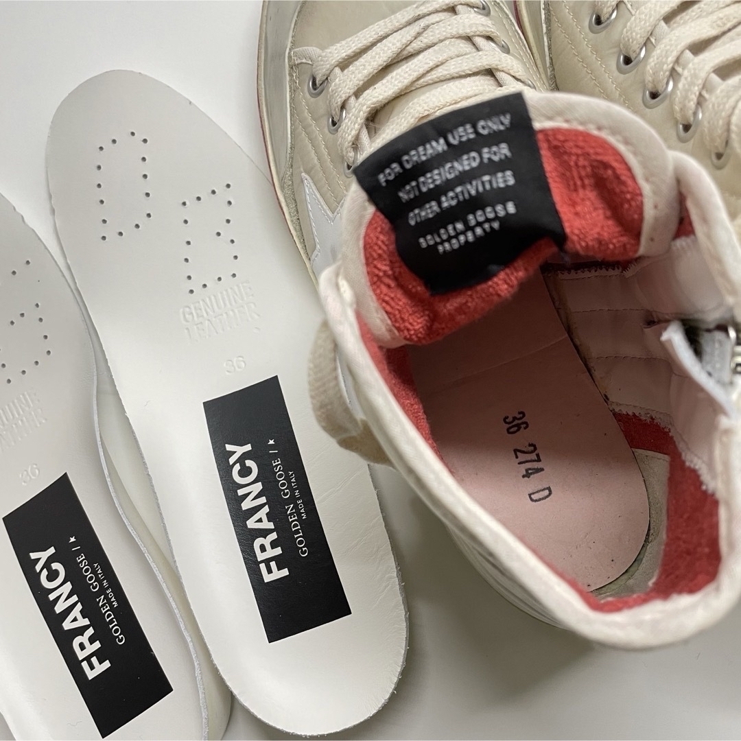 DEUXIEME CLASSE(ドゥーズィエムクラス)の美品‼️人気 GOLDEN GOOSE ゴールデングース☆FRANCY 36  レディースの靴/シューズ(スニーカー)の商品写真