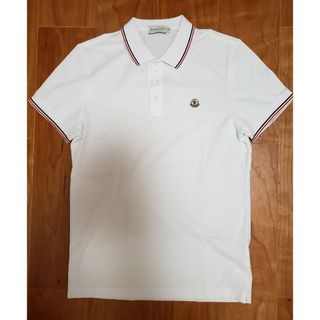 MONCLER - 【未使用】モンクレール　MONCLER　ポロシャツ　半袖　ホワイト　size S