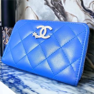 シャネル(CHANEL)の最新　新品未使用品　シャネル　コインパース　2024 クルーズライン　レア　星柄(コインケース)