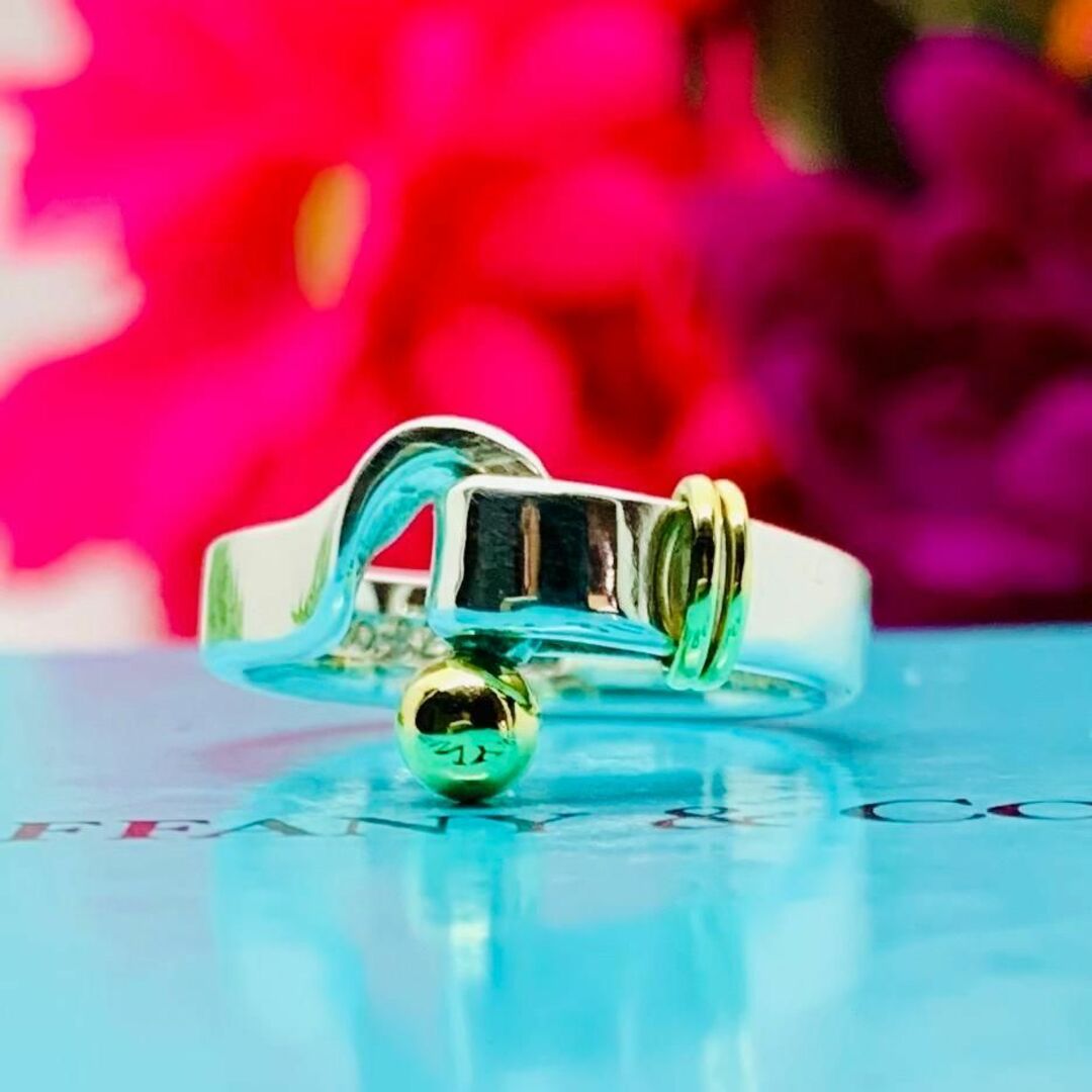 Tiffany & Co. - C140 極美品 ティファニー フック&アイ リング Tiffany & Co. - C140 極美品 ティファニー フック&アイ リング