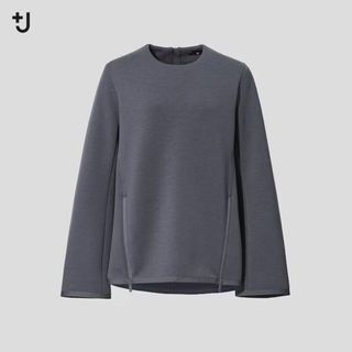 ユニクロ(UNIQLO)の★新品★　ユニクロ　ドライスウェットクルーネックシャツ（長袖）(トレーナー/スウェット)