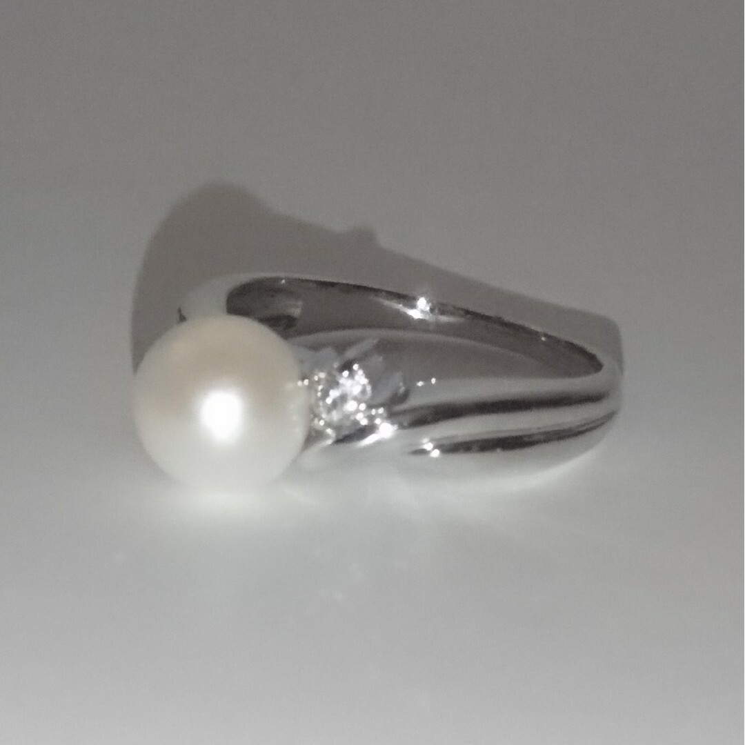 伊勢志摩産 アコヤ真珠 本真珠 リング 9号 あこやパール 指輪 レディースのアクセサリー(リング(指輪))の商品写真