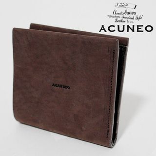 アクネオ(ACUNEO)の新品 ACUNEO アクネオ COTTONシリーズ レザー二つ折り財布(折り財布)