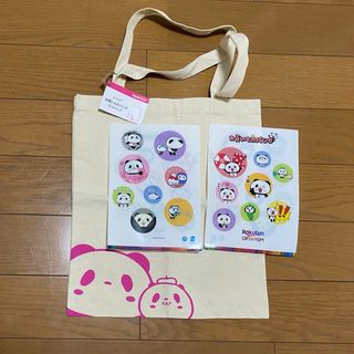 ラクテン(Rakuten)の楽天　お買いものパンダ　トートバッグ　クリアファイル×2(キャラクターグッズ)