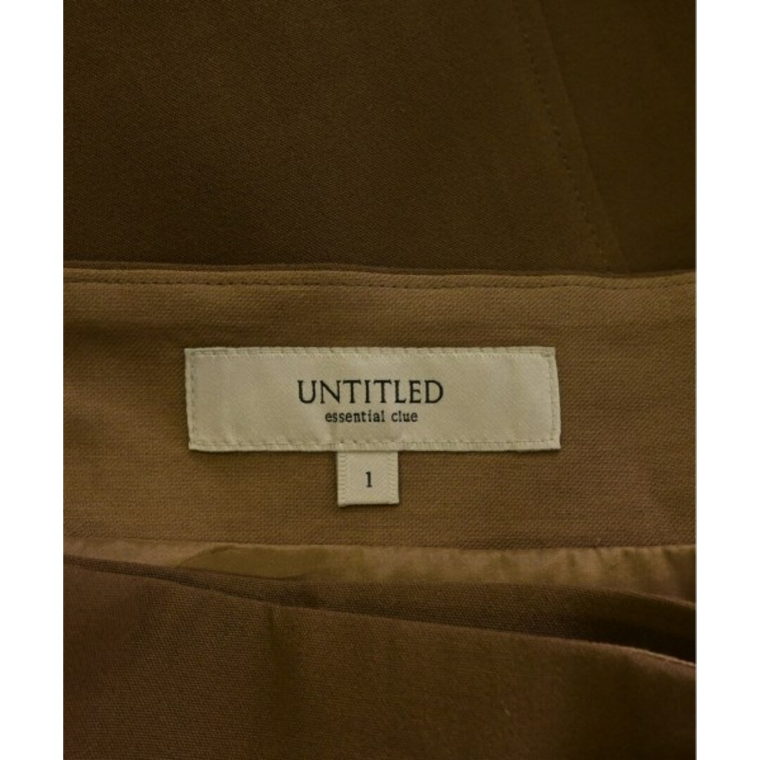 UNTITLED(アンタイトル)のUNTITLED アンタイトル ひざ丈スカート 1(S位) 茶 【古着】【中古】 レディースのスカート(ひざ丈スカート)の商品写真