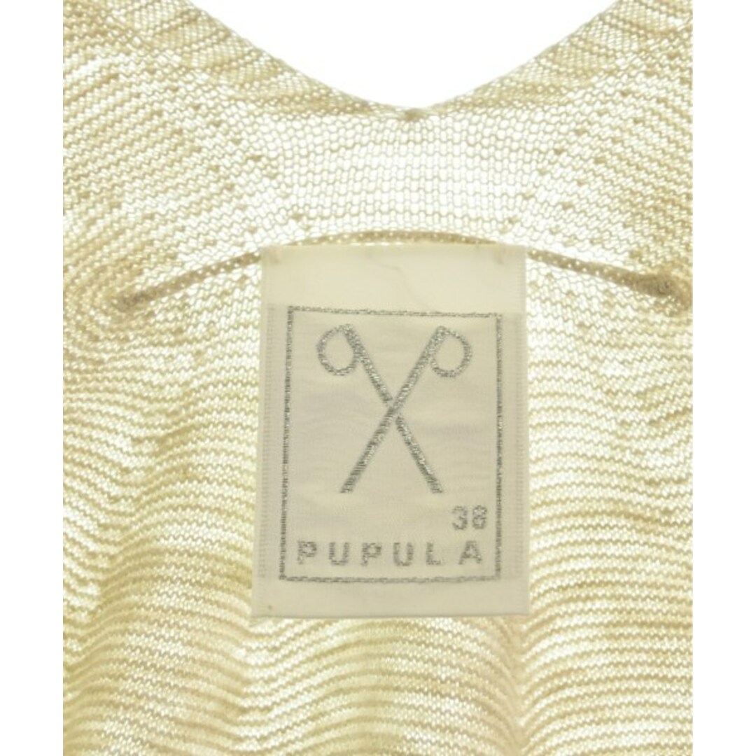 PUPULA(ププラ)のPUPULA ププラ ニット・セーター 38(M位) ベージュ 【古着】【中古】 レディースのトップス(ニット/セーター)の商品写真