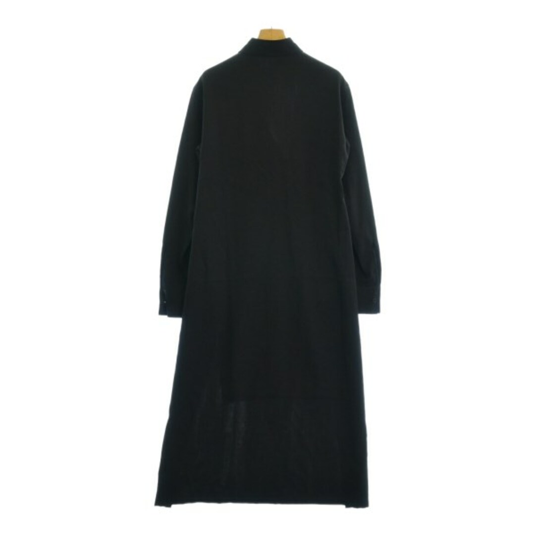 Yohji Yamamoto(ヨウジヤマモト)のYOHJI YAMAMOTO ヨウジヤマモト シャツワンピース 2(S位) 黒 【古着】【中古】 レディースのワンピース(その他)の商品写真